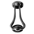 Acorn Mfg 7-1/2 Bean Door Knocker - Black Iron RM4BG